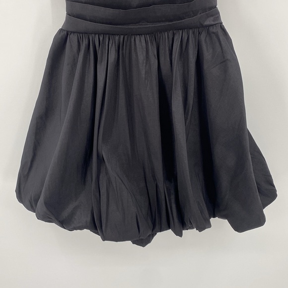 B Darlin Juniors Black Pleated-Bodice Bubble-Skirt Dress Size 11/12 - Picture 4 of 9